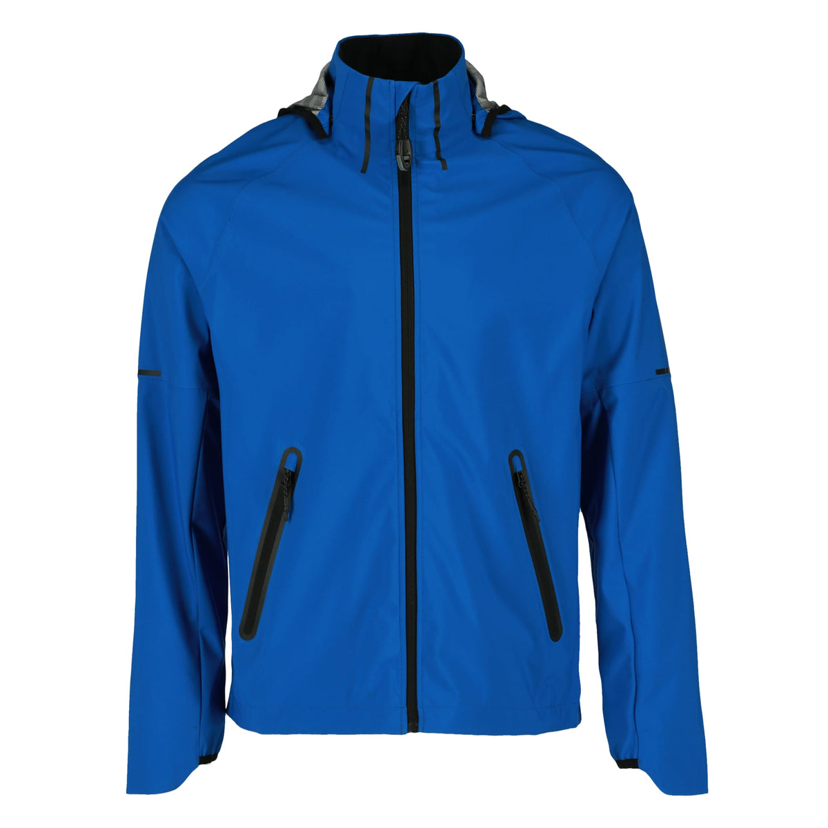 Oracle Waterproof Softshell Jacket with Camo Lining for Men Debossing - New Royal - Front Flat