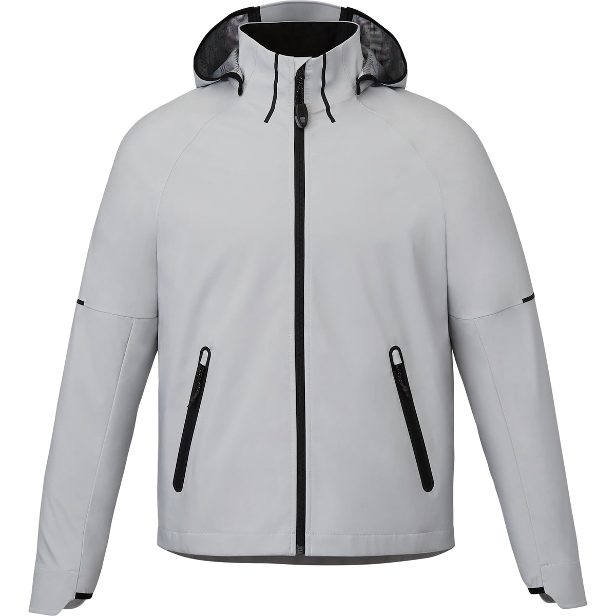 Oracle Waterproof Softshell Jacket with Camo Lining for Men Debossing - Silver - Front