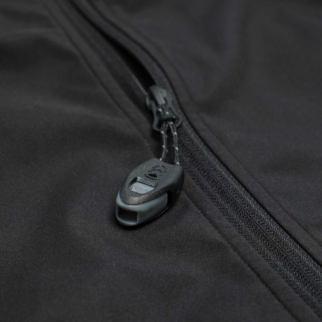 Oracle Waterproof Softshell Jacket with Camo Lining for Men Embroidery - Black - Flat 2