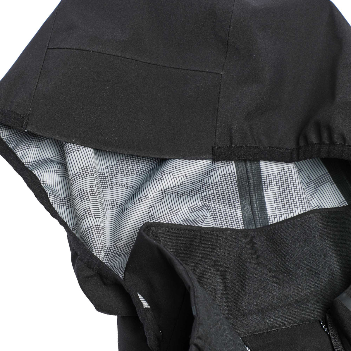 Oracle Waterproof Softshell Jacket with Camo Lining for Men Embroidery - Black - Flat 3