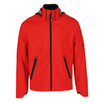 Oracle Waterproof Softshell Jacket with Camo Lining for Men Embroidery - Team Red - Flat