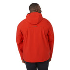 Oracle Waterproof Softshell Jacket with Camo Lining for Men Embroidery - Team Red - On Model Back