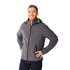Oracle Waterproof Softshell Jacket with Camo Lining for Men Laser Engraving - Grey Storm - Photo