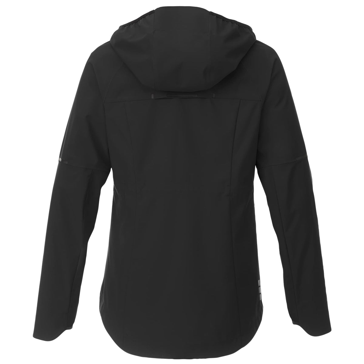 Oracle Waterproof Softshell Jacket with Camo Lining for Women Debossing - Black - Back Flat