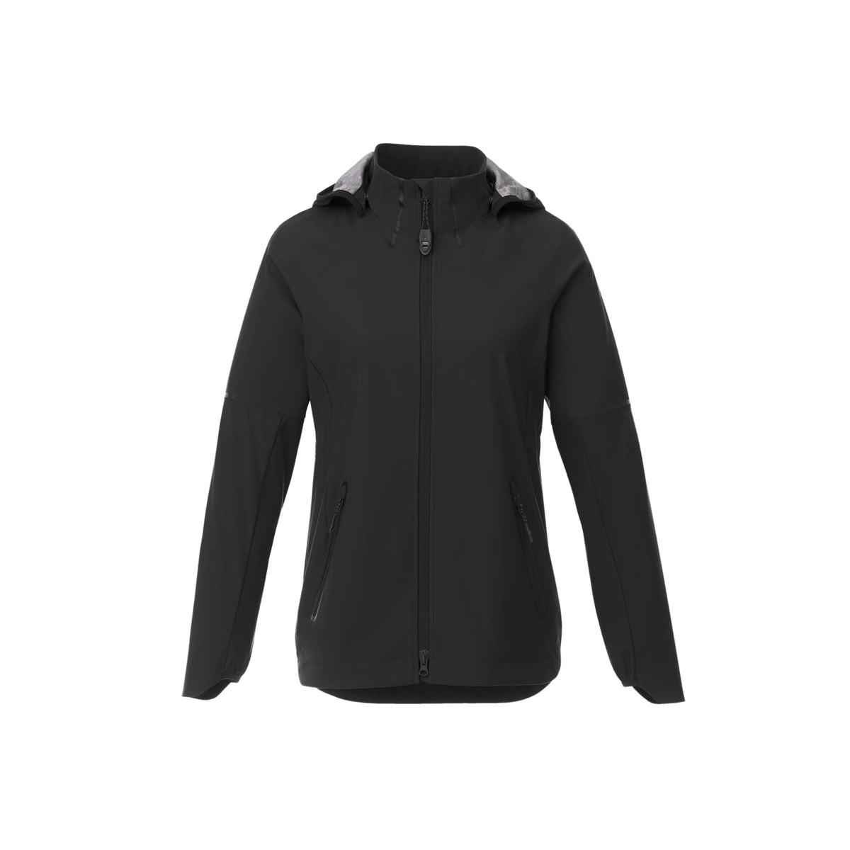 Oracle Waterproof Softshell Jacket with Camo Lining for Women Debossing - Black - Front