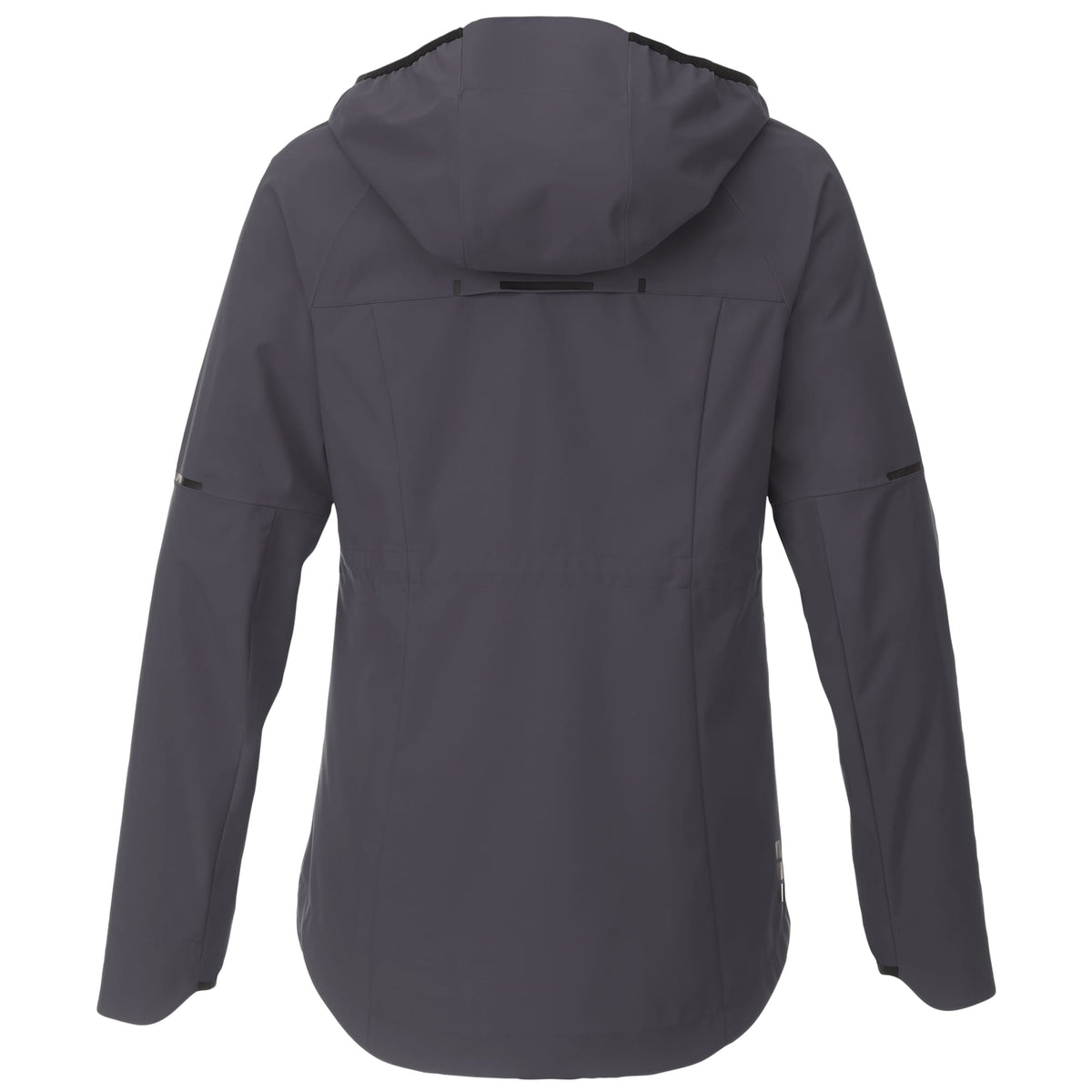 Oracle Waterproof Softshell Jacket with Camo Lining for Women Debossing - Grey Storm - Back Flat
