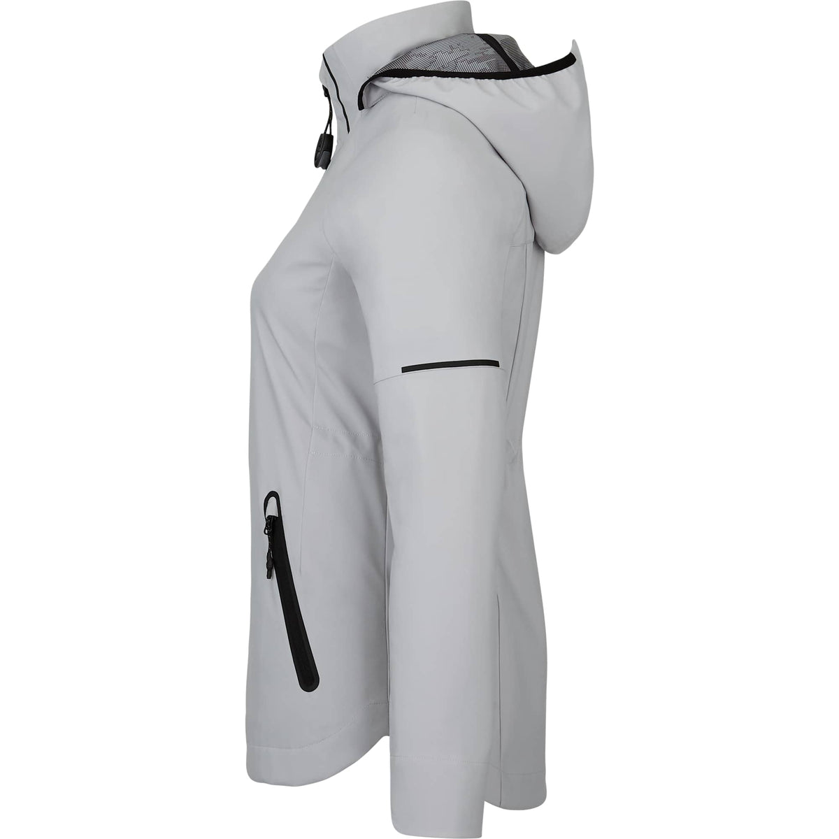 Oracle Waterproof Softshell Jacket with Camo Lining for Women Debossing - Silver - Left Side