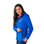 Oracle Waterproof Softshell Jacket with Camo Lining for Women Embroidery - New Royal - Front Flat