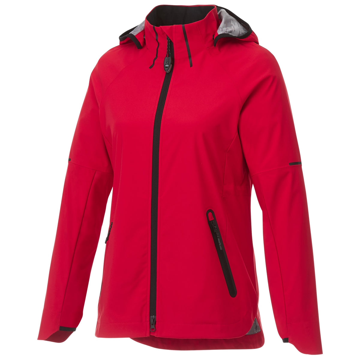 Oracle Waterproof Softshell Jacket with Camo Lining for Women Laser Engraving - Team Red - Front Flat