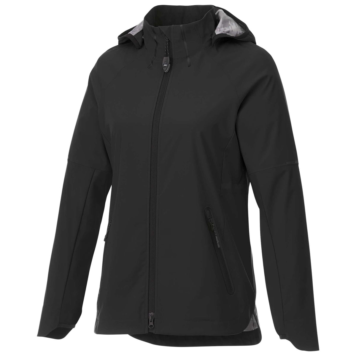 Oracle Waterproof Softshell Jacket with Camo Lining for Women Transfer - Black - Front Flat