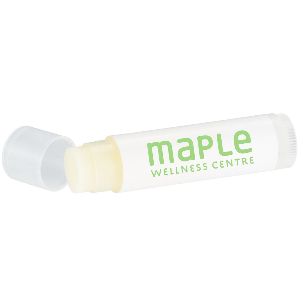 Organic Beeswax Lip Balm Made in the USA - Vanilla - Left Angle