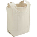 Organic Cotton Tote with Slash Pocket, 14 oz - Natural - Right Angle 3
