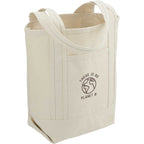 Organic Cotton Tote with Slash Pocket, 14 oz - Natural - Right Angle