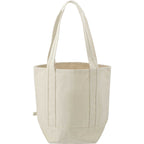 Organic Cotton Tote with Slash Pocket, 14 oz Transfer - Natural - Back