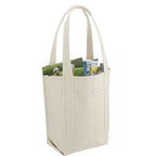 Organic Cotton Tote with Slash Pocket, 14 oz Transfer - Natural - Right Angle 4