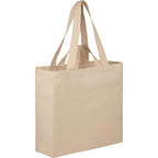 Organic Cotton Tote with Two Handle Lengths, 6 oz Full Color - Natural - Right Angle