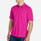 Origin Performance Pique Polo for Men - Bright Magenta - Magenta_Side