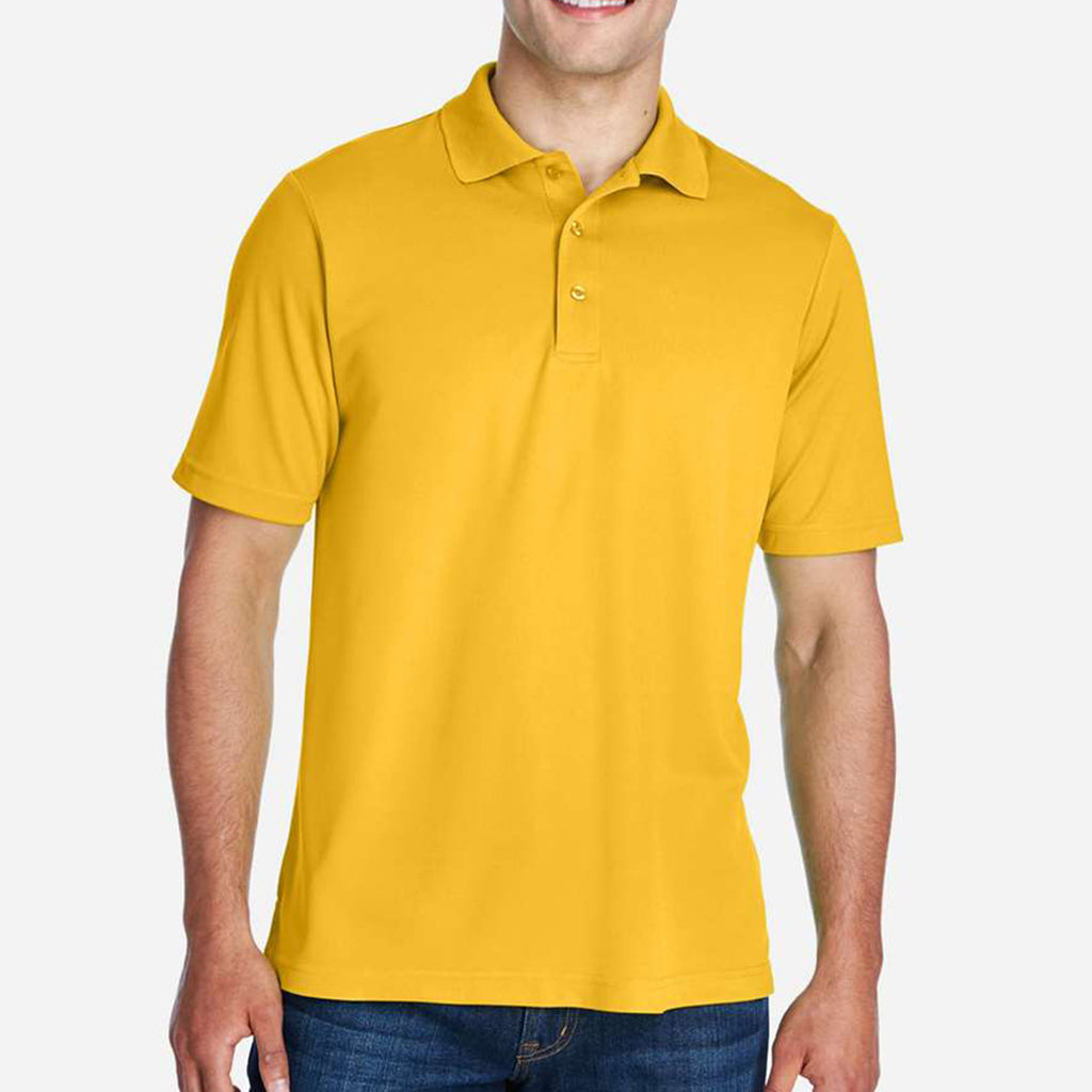 Origin Performance Pique Polo for Men - Campus Gold - Gold_Blank