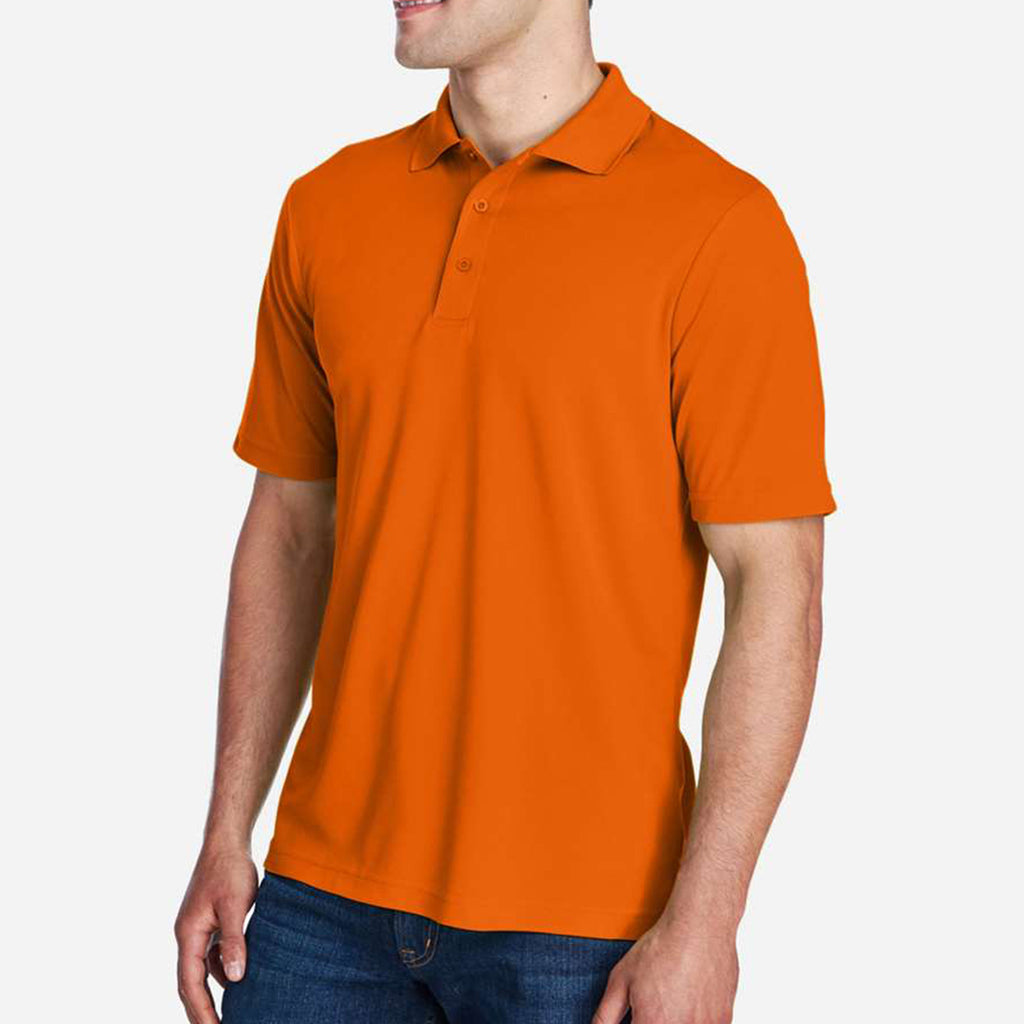 Origin Performance Pique Polo for Men - Campus Gold - Orange_Side
