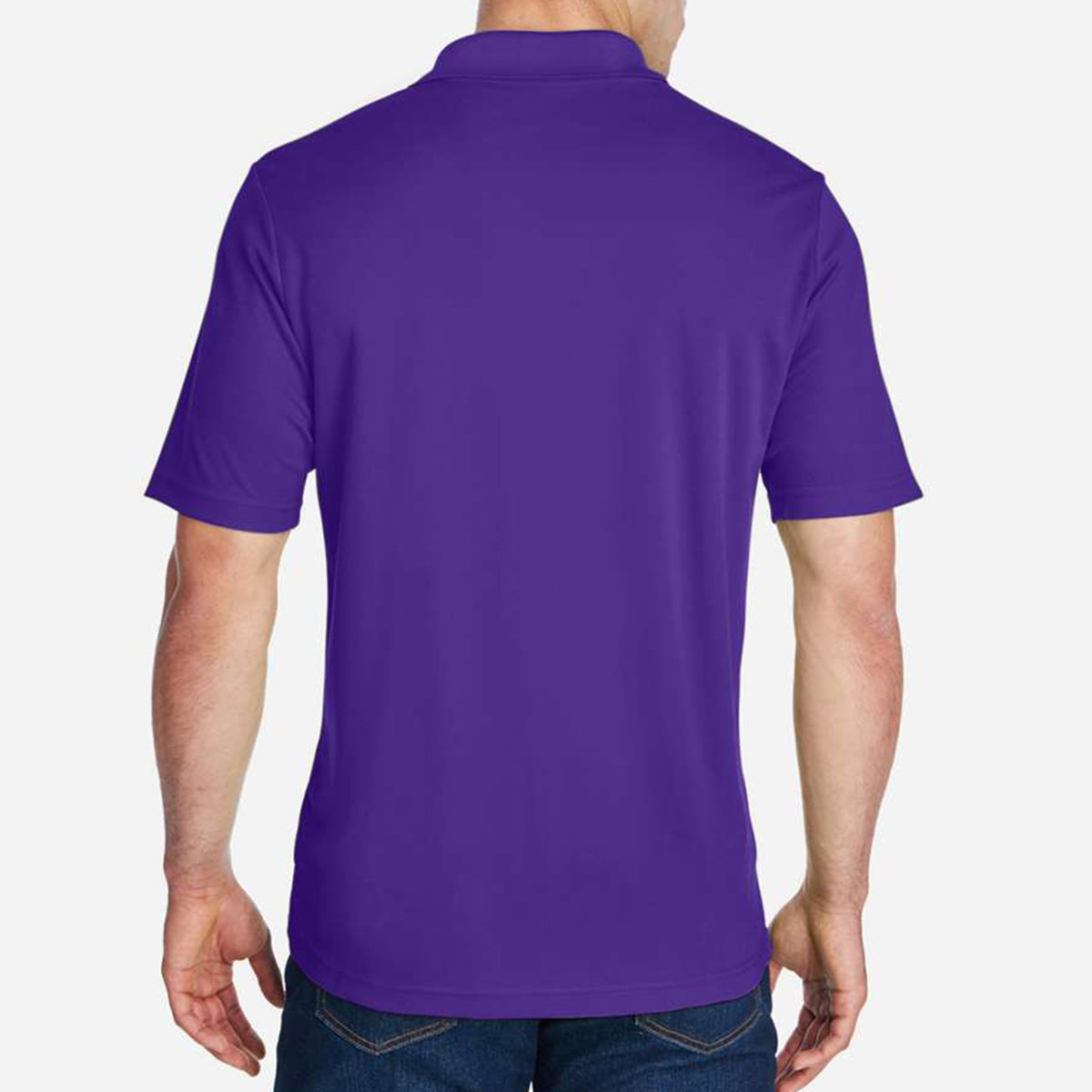 Origin Performance Pique Polo for Men - Campus Gold - Purple_Back