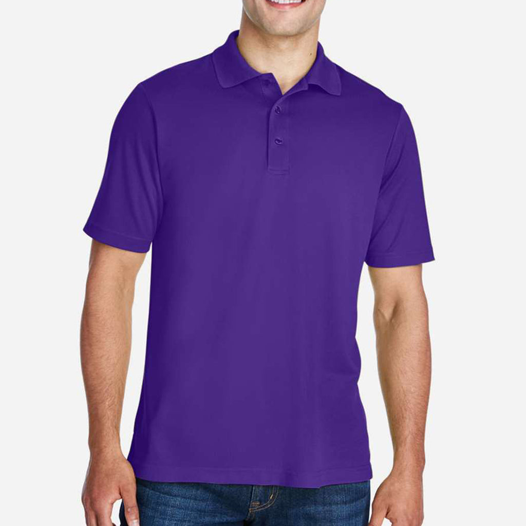 Origin Performance Pique Polo for Men - Campus Gold - Purple_Blank