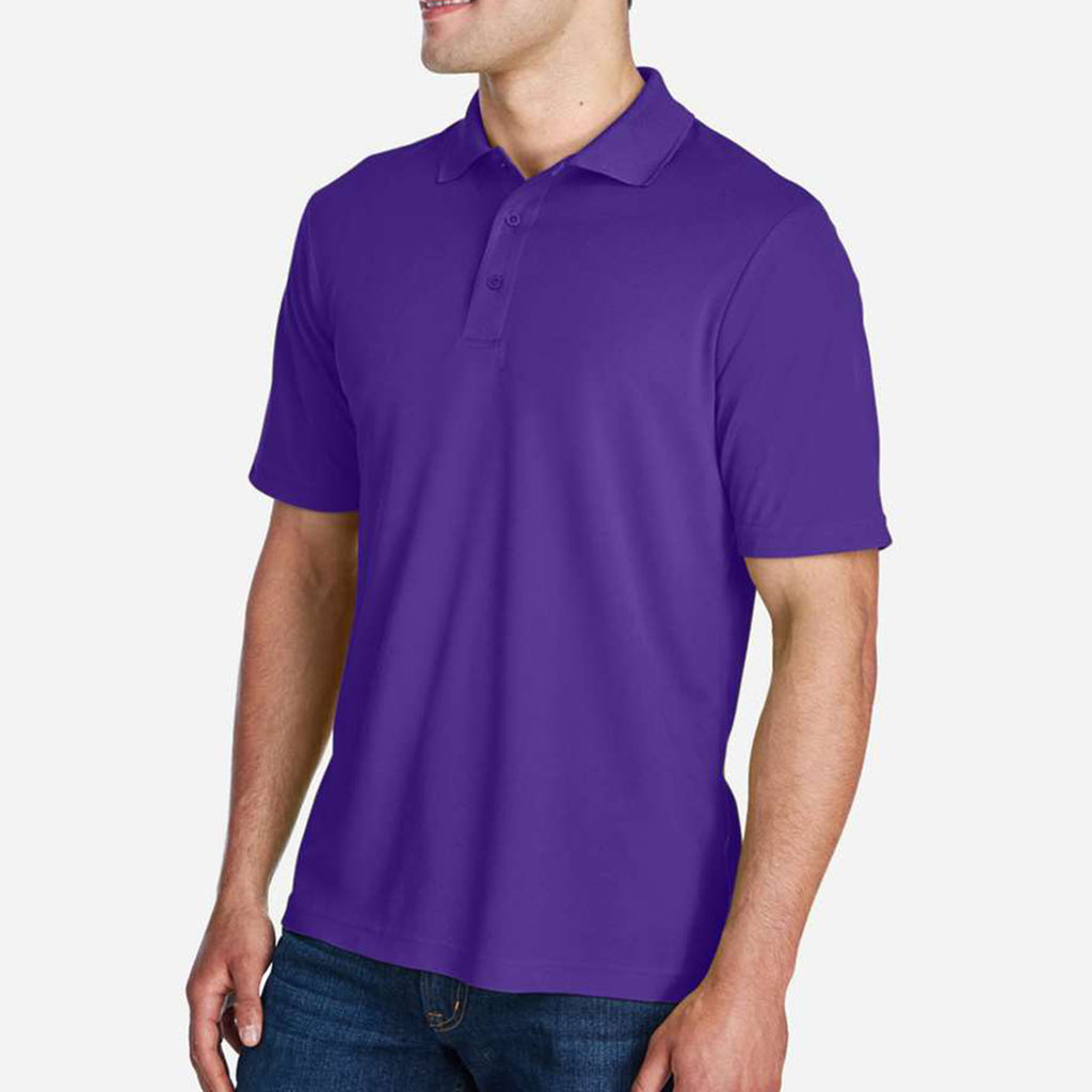 Origin Performance Pique Polo for Men - Campus Gold - Purple_Side