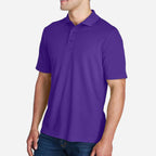Origin Performance Pique Polo for Men - Campus Gold - Purple_Side
