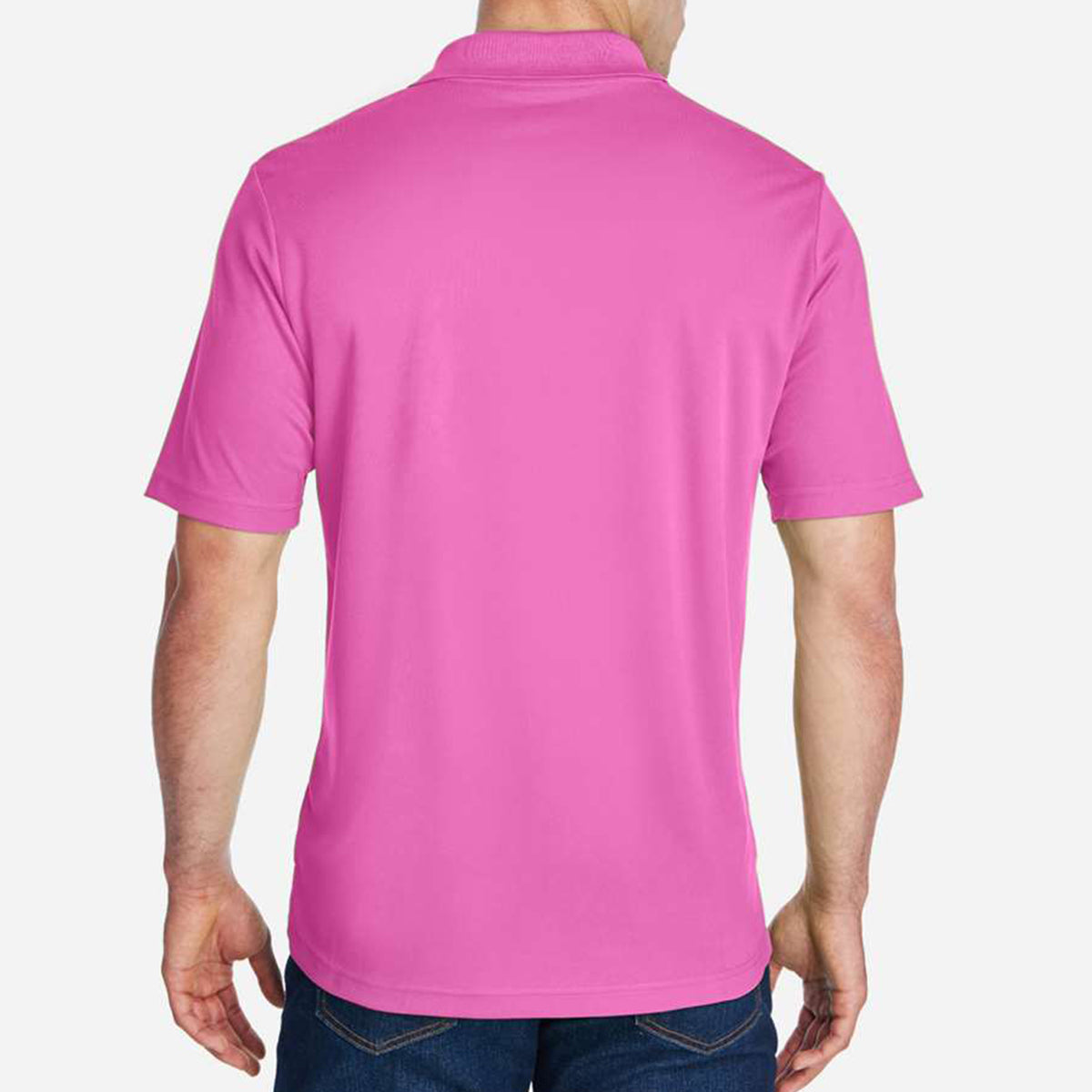 Origin Performance Pique Polo for Men - Charity Pink - Pink_Back