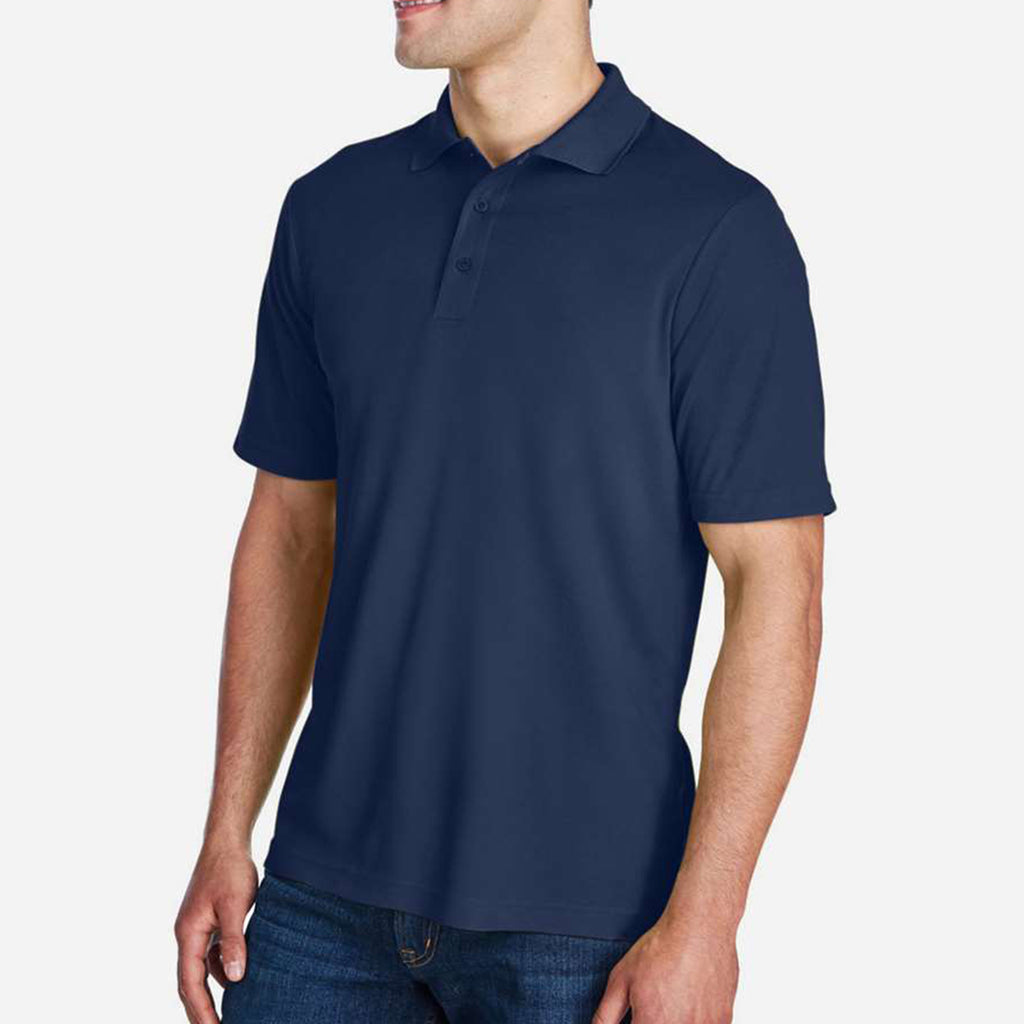Origin Performance Pique Polo for Men - Classic Red - Navy_Side