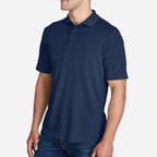 Origin Performance Pique Polo for Men - Classic Red - Navy_Side
