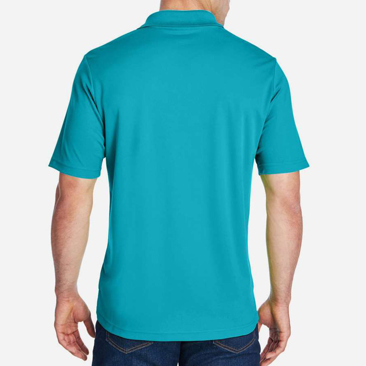 Origin Performance Pique Polo for Men - Clear Teal - Teal_Back