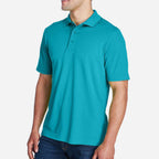 Origin Performance Pique Polo for Men - Clear Teal - Teal_Side