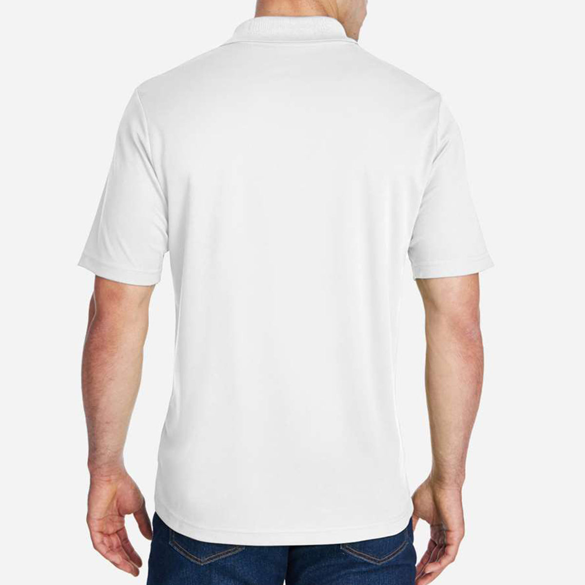 Origin Performance Pique Polo for Men - White - Back