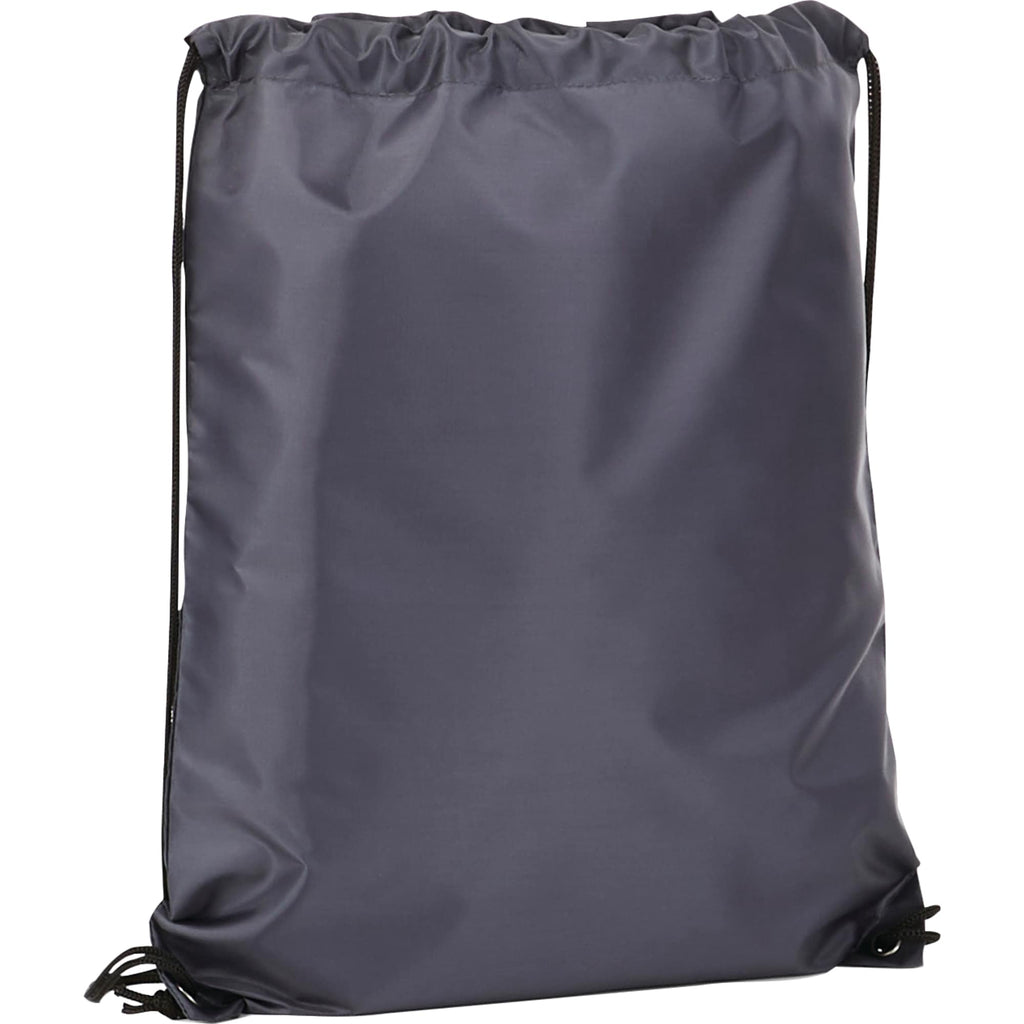 Oriole Classic Polyester Drawstring Bag - Charcoal - Photo 2