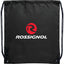 Oriole Classic Polyester Drawstring Bag Full Color - Black - Front