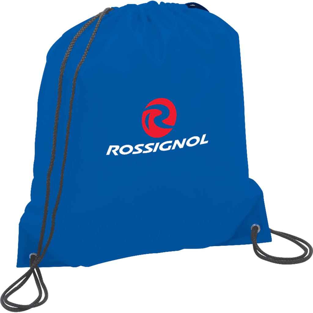 Oriole Classic Polyester Drawstring Bag Full Color - Blue - Photo