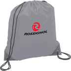 Oriole Classic Polyester Drawstring Bag Full Color - Gray - Photo