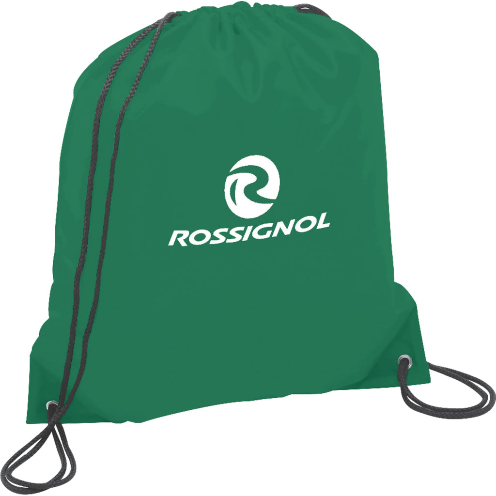 Oriole Classic Polyester Drawstring Bag Full Color - Green - Photo