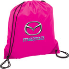 Oriole Classic Polyester Drawstring Bag Full Color - Magenta - Front