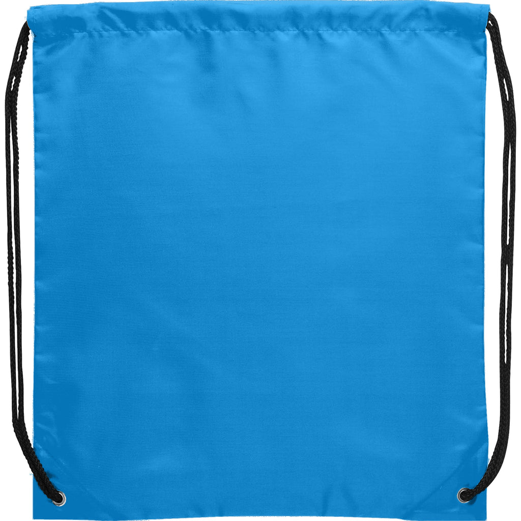 Oriole Classic Polyester Drawstring Bag Full Color - Process Blue - Photo 2