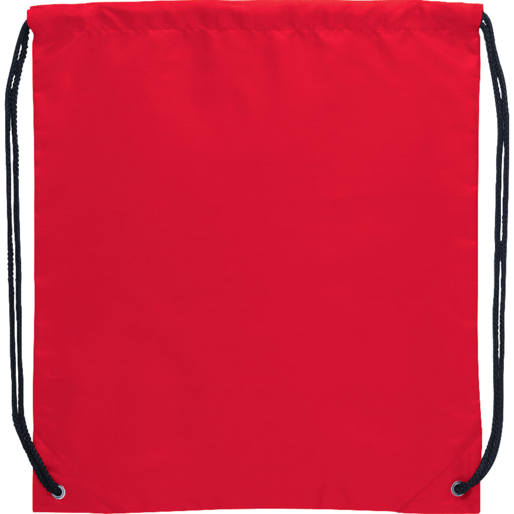 Oriole Classic Polyester Drawstring Bag Full Color - RED - Photo