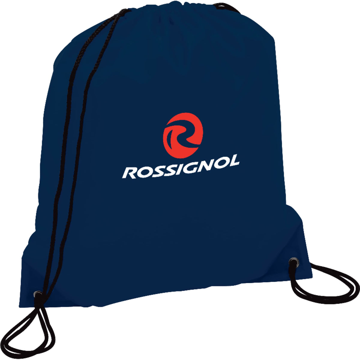 Oriole Classic Polyester Drawstring Bag - Navy Blue - Photo