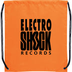 Oriole Classic Polyester Drawstring Bag - Orange - Front