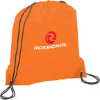 Oriole Classic Polyester Drawstring Bag - Orange - Photo