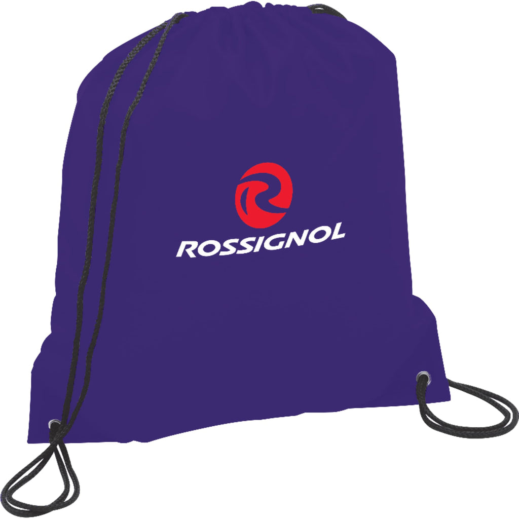 Oriole Classic Polyester Drawstring Bag - Purple - Photo