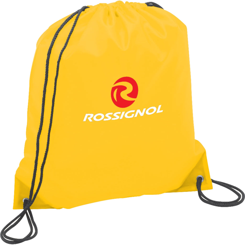 Oriole Classic Polyester Drawstring Bag - Yellow - Photo
