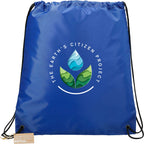 Oriole Recycled Drawstring Bag Full Color - Royal - Front