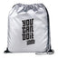 Oriole Reflective Silver Drawstring Bag - Metallic Silver - Front