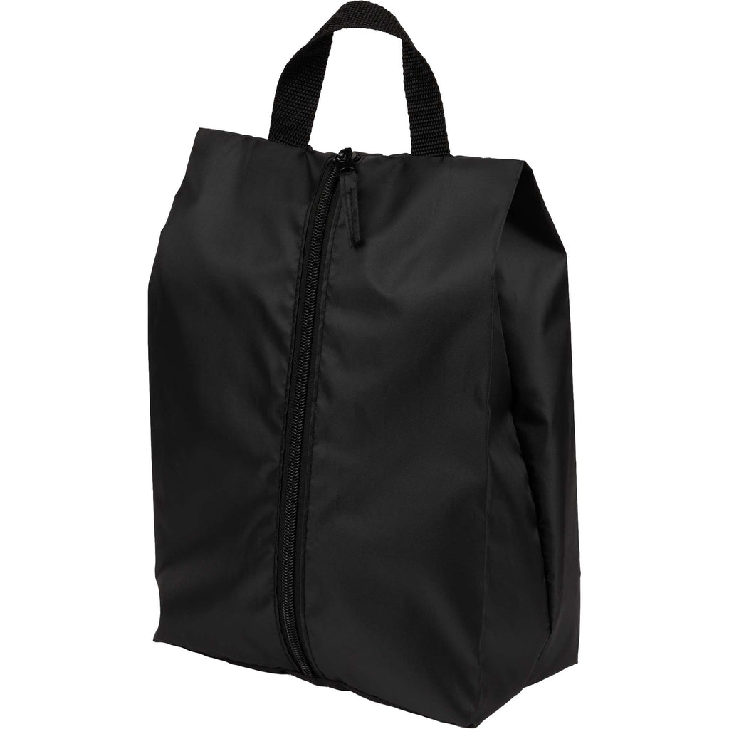 Oriole Shoe Bag in Recycled Ripstop - Black - Left Angle
