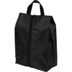 Oriole Shoe Bag in Recycled Ripstop Embroidery - Black - Left Angle